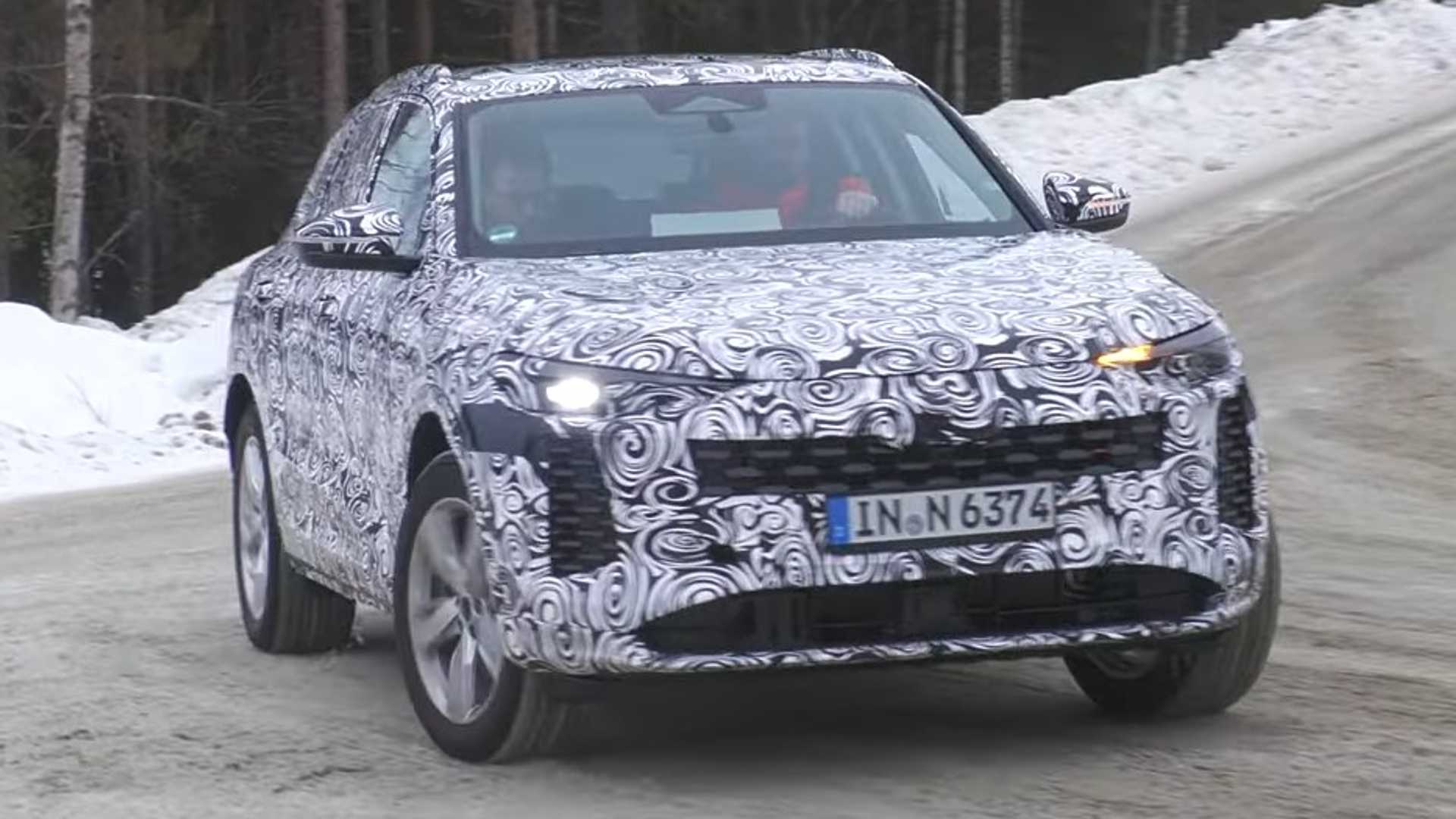 2024 Audi Q5 Spy Video Shows Prototypes Wearing Production Body Motor