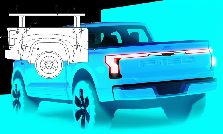PIVOT! Ford Patents Clever, Super Functional Pickup Bed Rail System ...