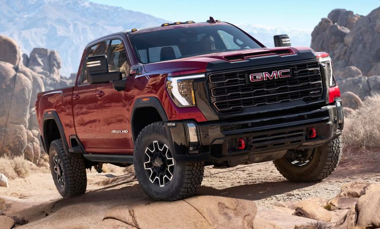 2024 GMC Sierra HD AT4X Debuts with 1.5-inch Lift, Hardcore AEV Edition ...